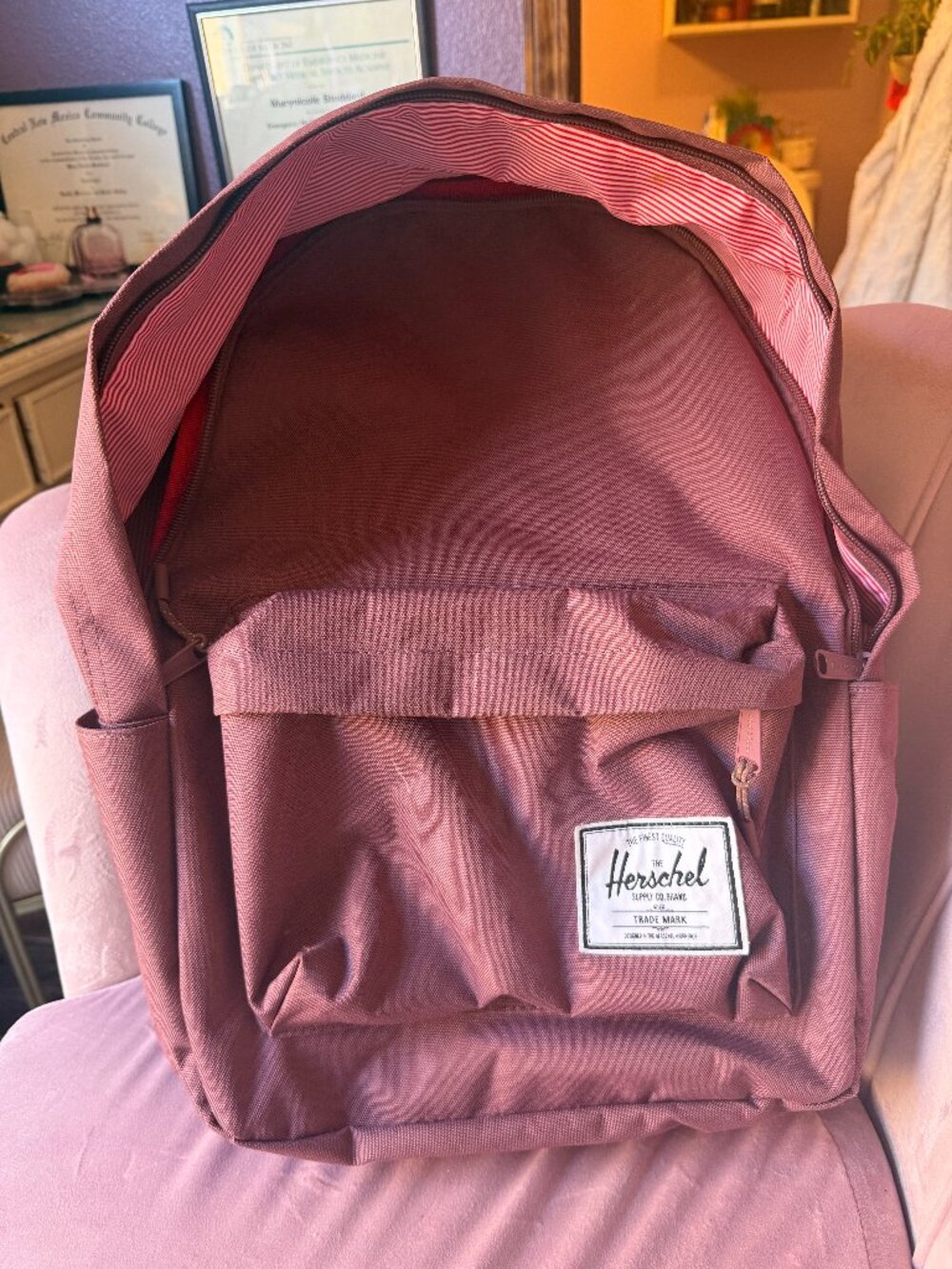 Herschel Supply Co. Classic Backpack – Mauve Pink – Laptop/School Travel Bag
